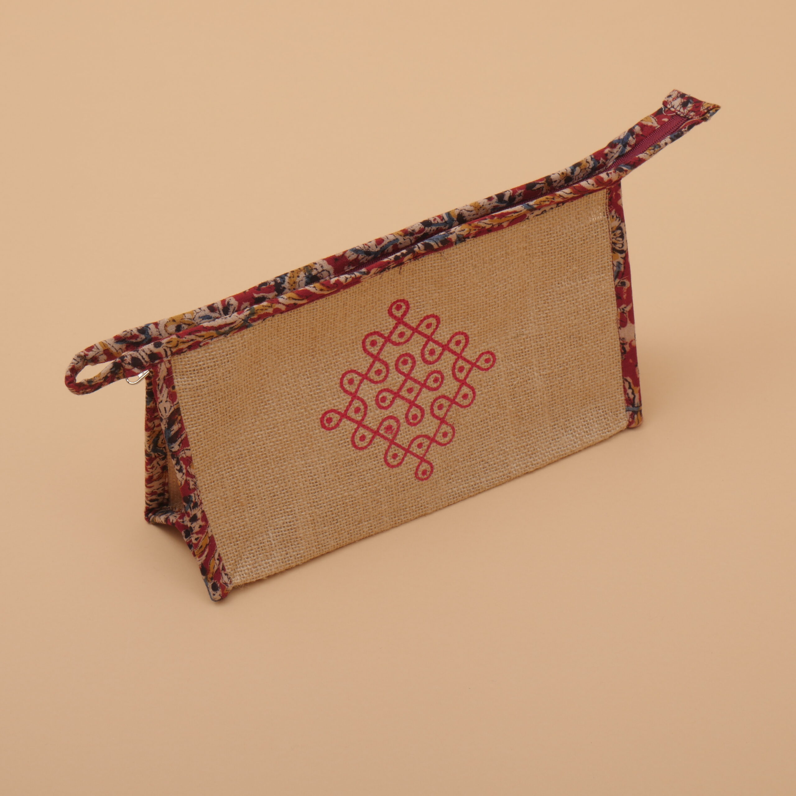4080149-scaled-1.jpg Jute Bag with Kolam Print - Image 1