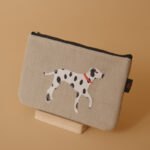 Linen Purse with Dog Application
