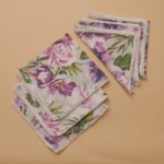 With Lace Lavender Napkin (Set of 6)