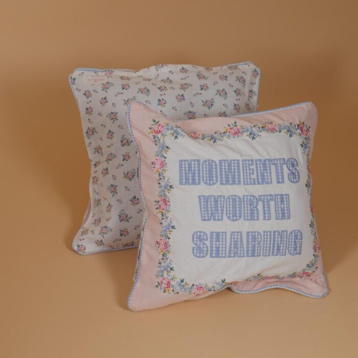 Pink Square Cushion cover - Image 1