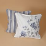 Blue Square Cushion cover
