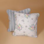 Blue With Pink Square Cushion cover