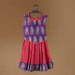 Bright Burgundy Pavadai Sattai