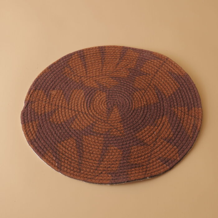 Brown Round Jute Mat - Image 1