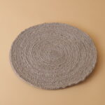 Brown Round Jute Mat