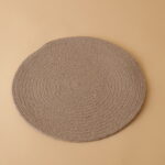 Brown Round Jute Mat