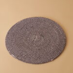 Brown Round Jute Mat