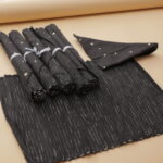 Black Table Mat