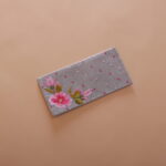 Grey embroidered Envelope