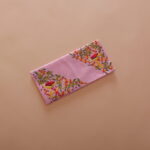 Pink embroidered Envelope