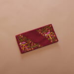 Maroon embroidered Envelope