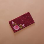 Maroon embroidered Envelope