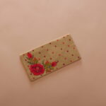 Gold Brown embroidered Envelope