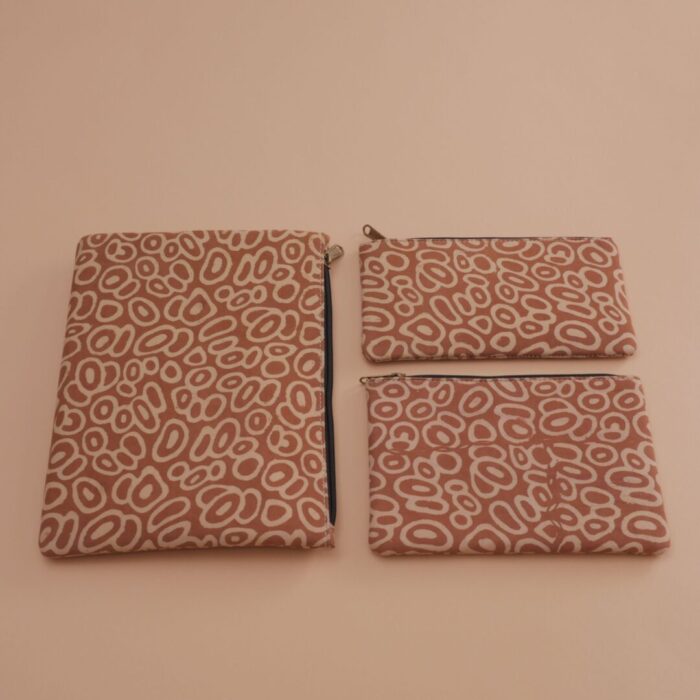 Ikat pouches set of 3 - Image 1