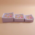 Lavander Embroidered Cloth Box