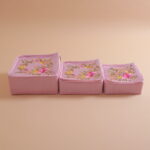 Pink Embroidered Cloth Box