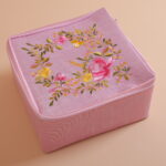 Pink Embroidered Cloth Box - Image 2