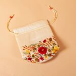 Embroidered Silk Potli Bag